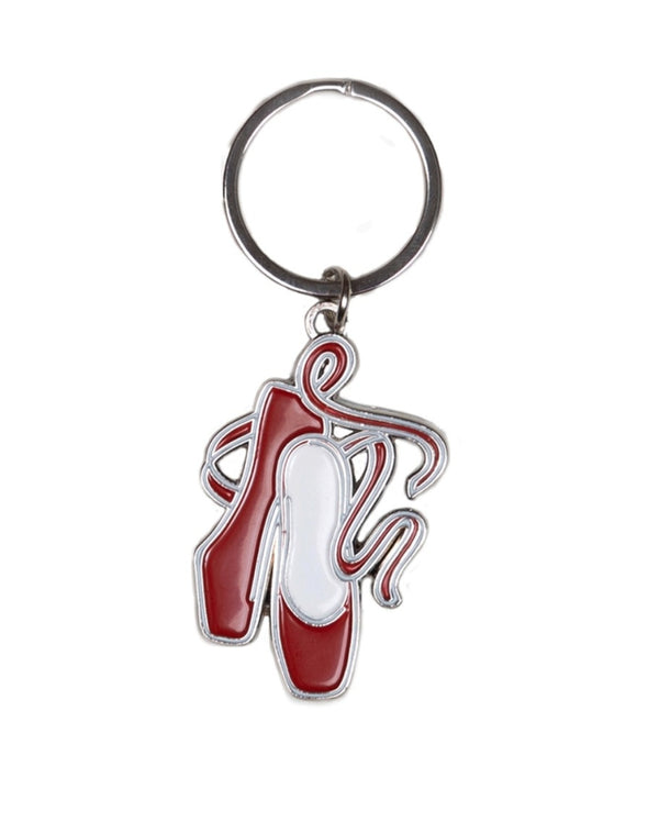 CLEARANCE, Energetiks Pointe Shoe Key Ring - Red