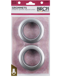 Birch PLASTIC GROMMETS - 4 PACK - Silver