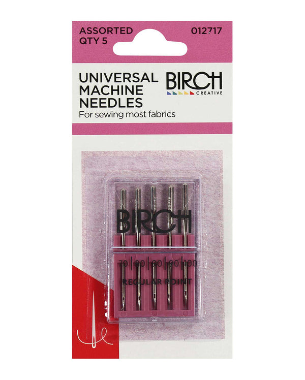 Birch Universal Machine Needles – Regular Point - Assorted Sizes