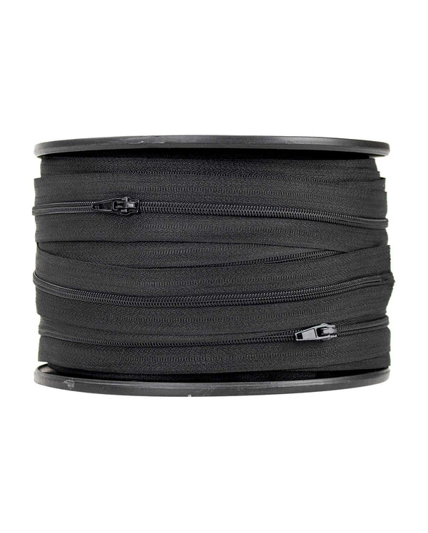 Birch Zipper Chain & Slider - Black - Size 3 (Sold per 1 metre)