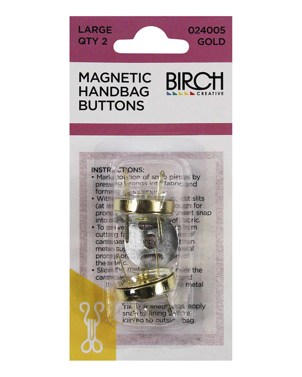 Birch MAGNETIC HANDBAG BUTTONS - Large - Gold