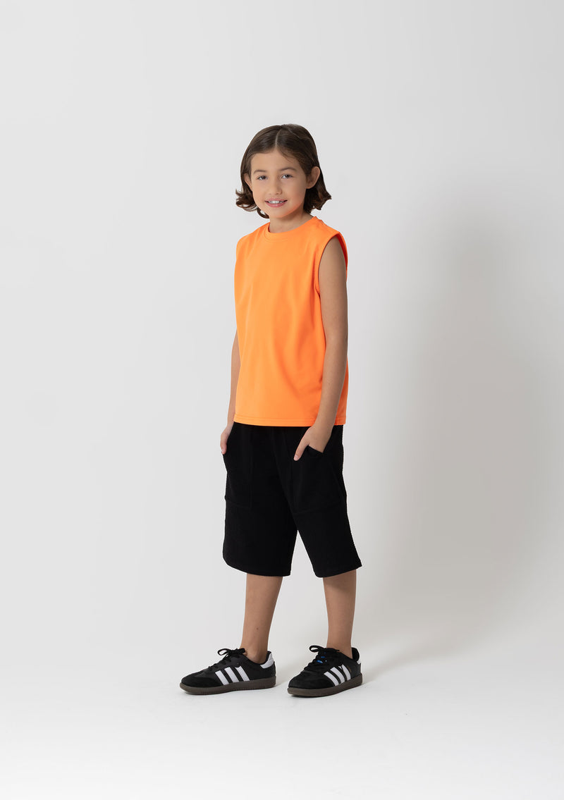 Studio 7, Kael Track Shorts, Black, Childs, CSS7R02
