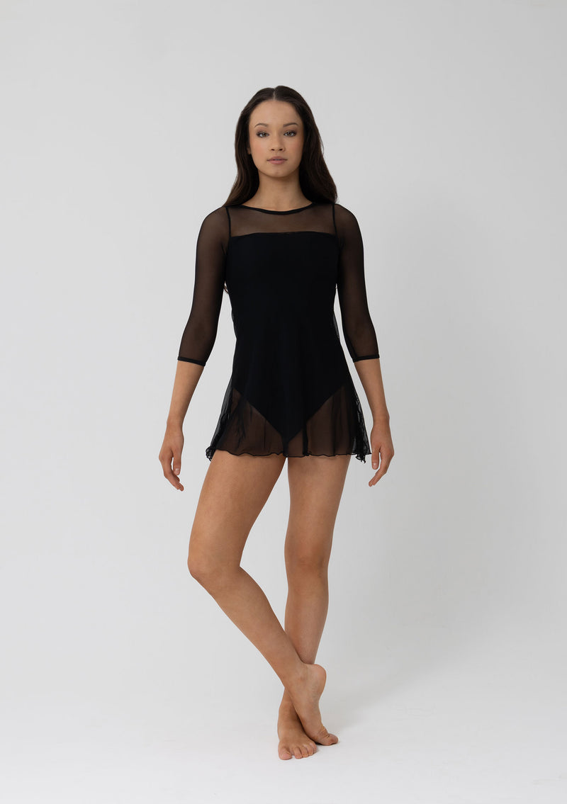 Studio 7, AMBER MESH DRESS, Black, Adults, ADD33