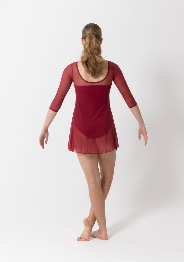 Studio 7, AMBER MESH DRESS, Burgundy, Childs, CHD33