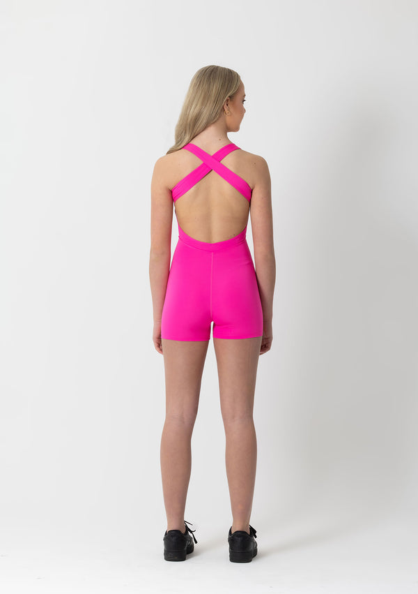 Studio 7, Bridget Biketard, Hot Pink, Adult, ADB07