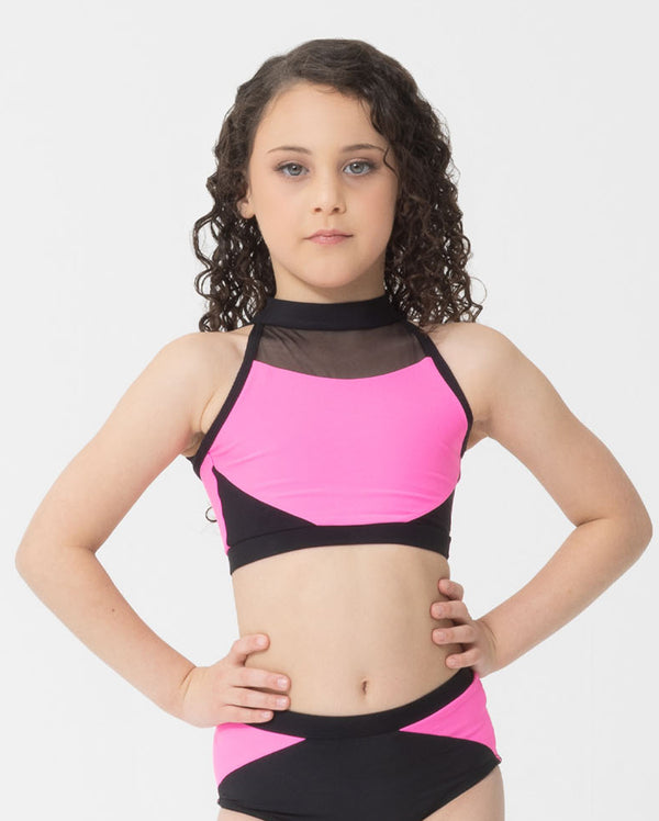 Studio 7, TENILLE CROP, Neon Pink, Childs, CHCT18