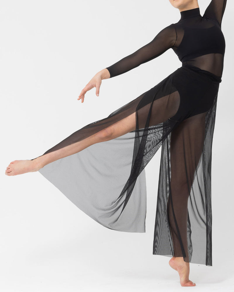 Studio 7, Mesh Wrap Pants, Black, Childs, CHMP02