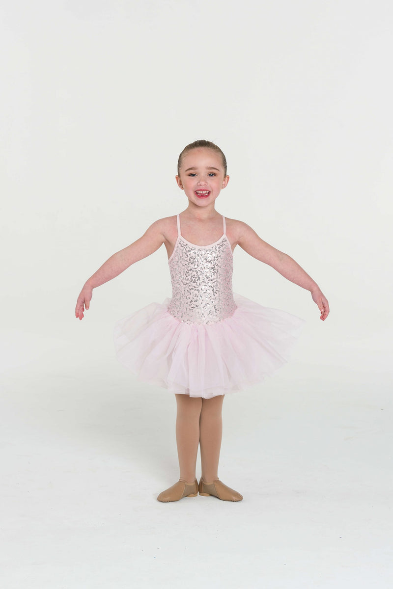 Studio 7, Sequin Tutu Dress, Pale Pink, Childs, CHTU04