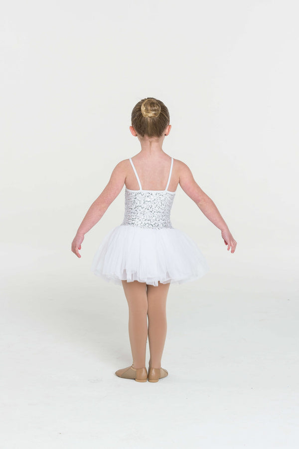 Studio 7, Sequin Tutu Dress, White, Childs, CHTU04