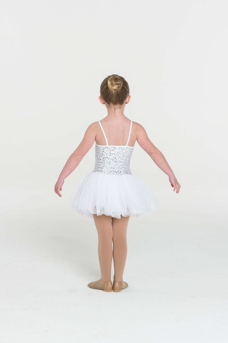 Studio 7, Sequin Tutu Dress, White, Childs, CHTU04