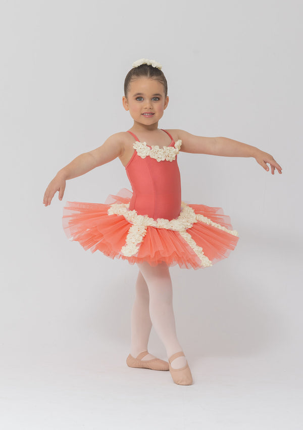 Studio 7, Pretty Petals Tutu, Coral, CHTU10