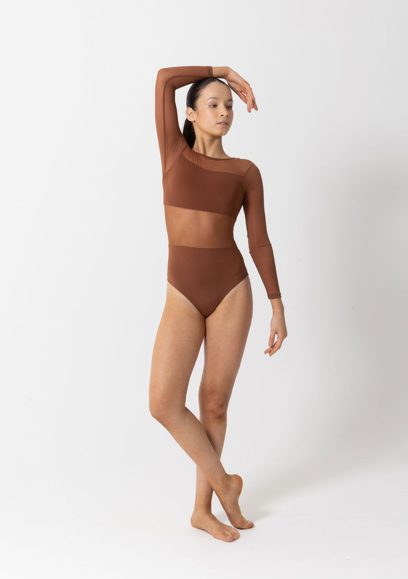 Studio 7, CLEO LEOTARD, Mocha, Childs, CHL09