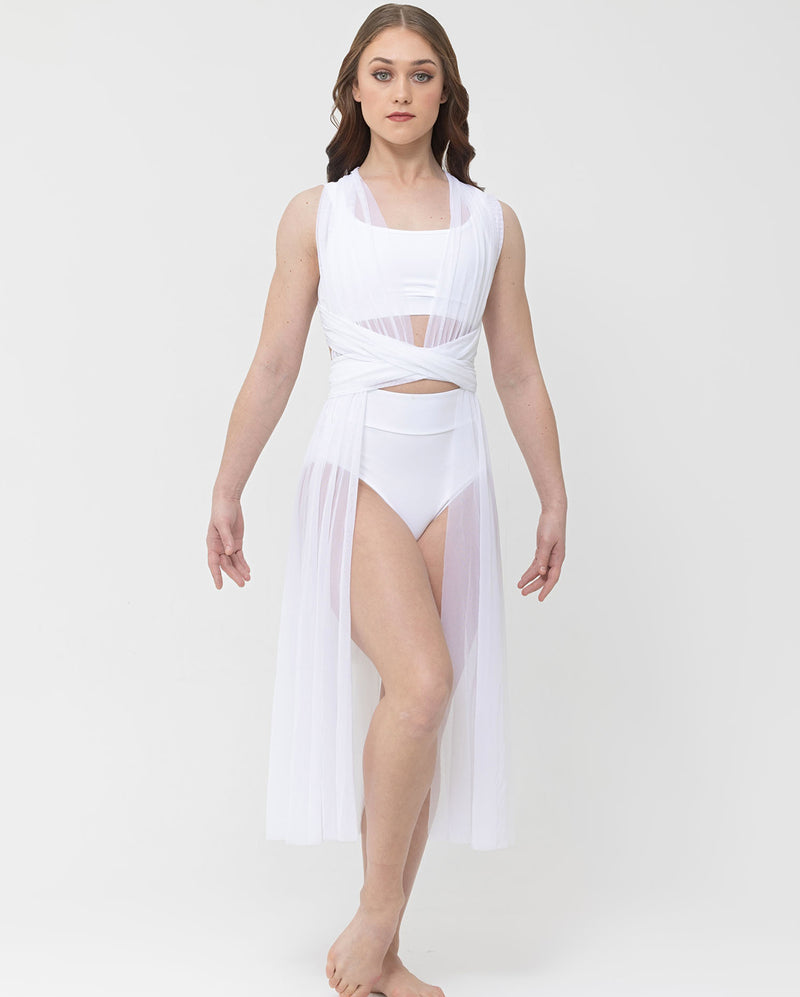 Mesh over dress deals