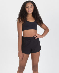 Studio 7, ECO RUNNING SHORTS, Black, Childs, ECRS01