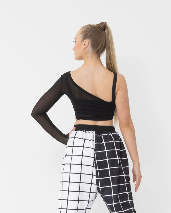 Studio 7, EDEN SINGLE SLEEVE CROP, Black, Childs, CHCT20