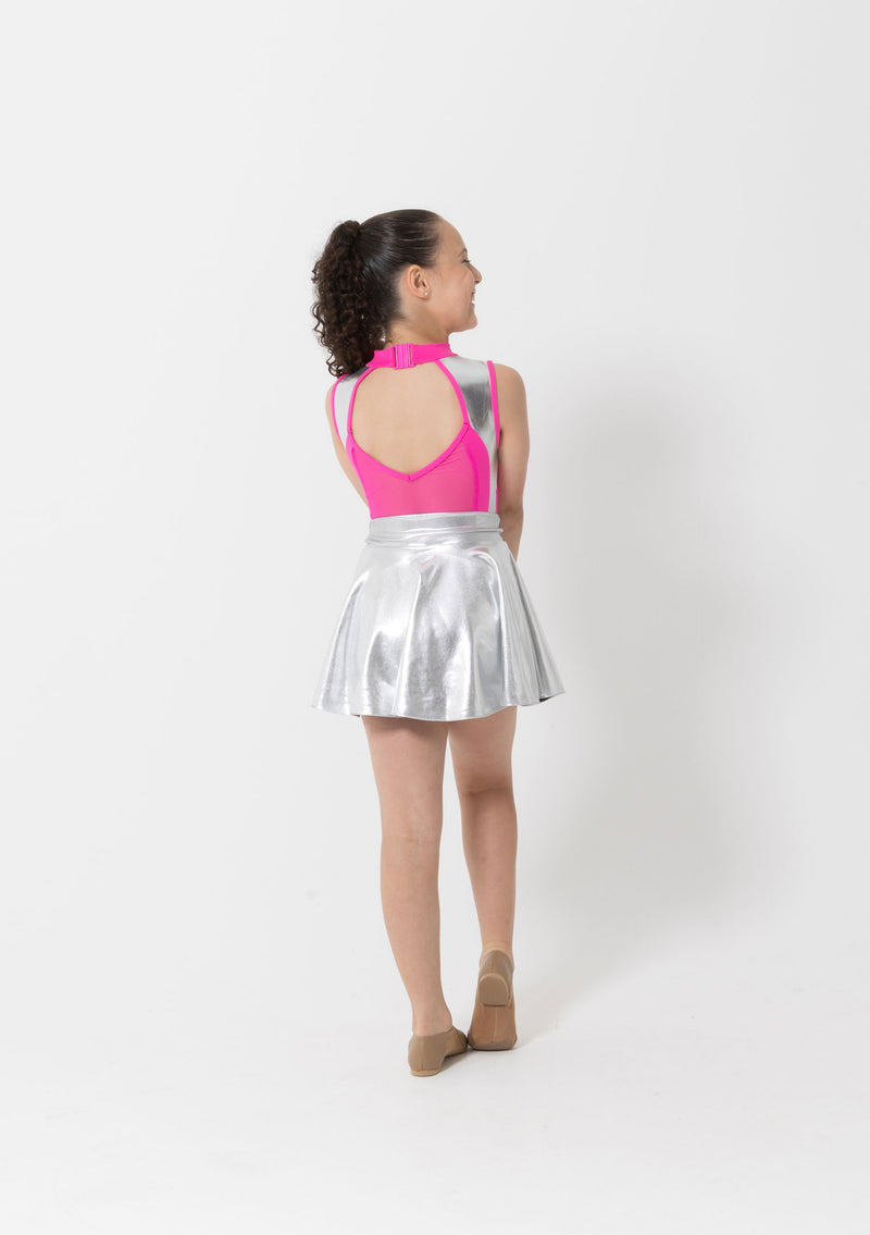 Studio 7, Edge Metallic Skirt,  silver, Childs, CHSK17