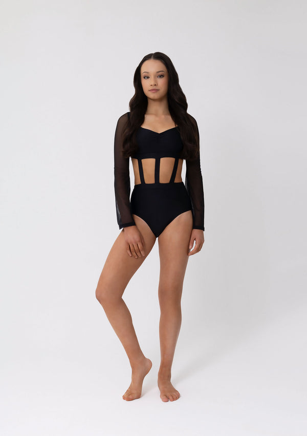 Studio 7, Isobel Leotard, Black, Childs, CHL32