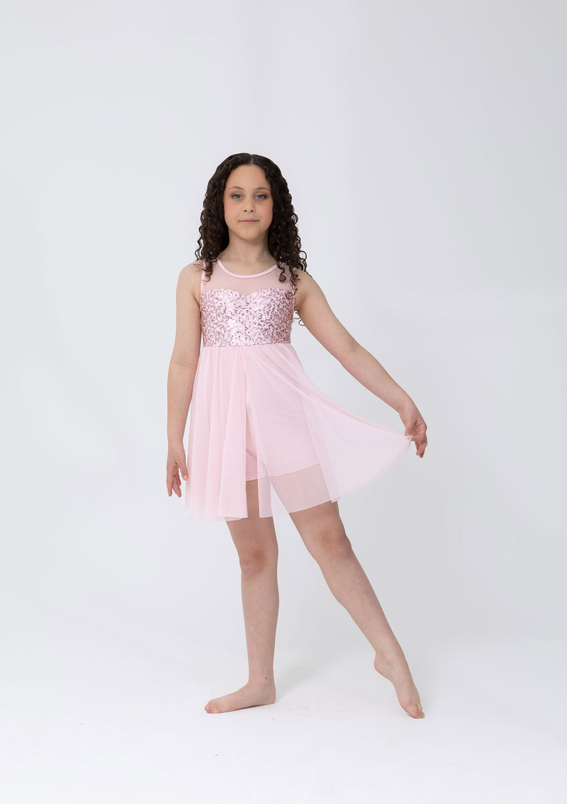 Studio 7, Josie Lyrical Dress, Pale Pink, CHD44