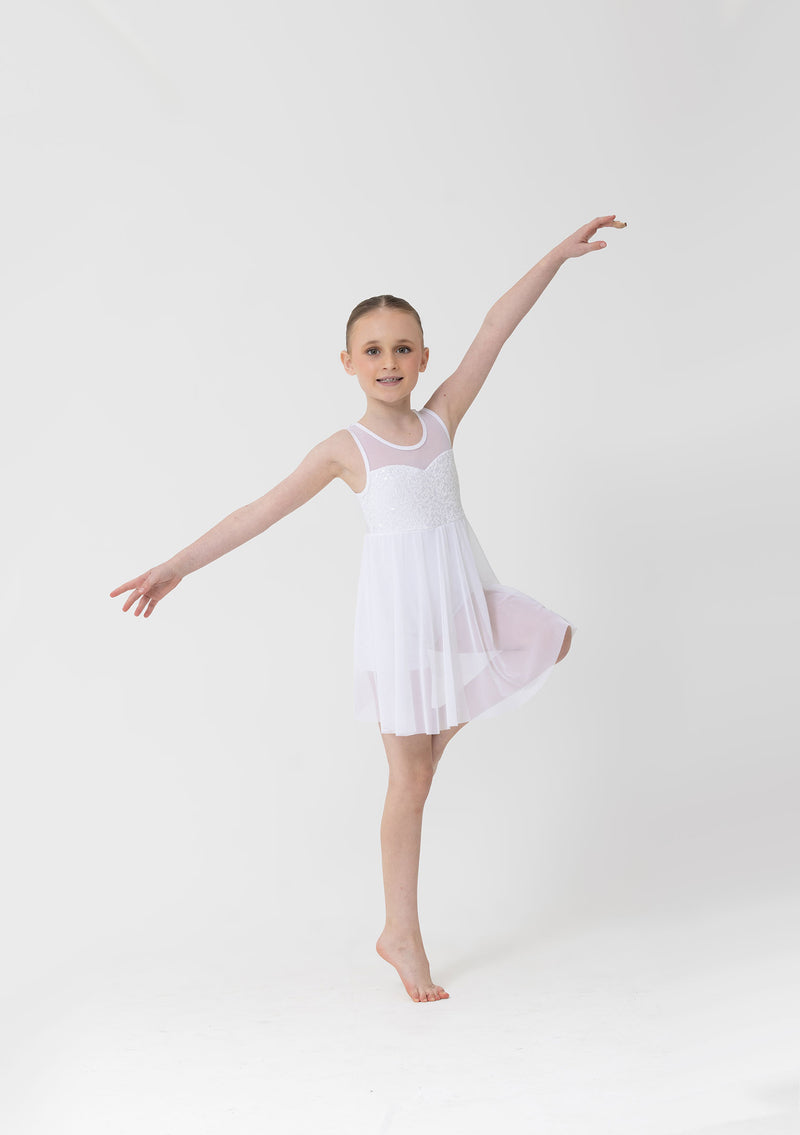 Studio 7, Josie Lyrical Dress, White, CHD44