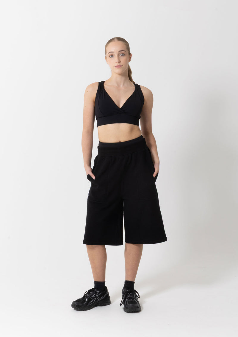 Studio 7, Kael Track Shorts, Black, Childs, CSS7R02