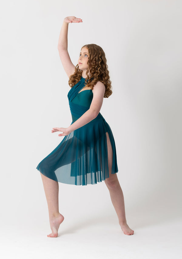 Studio 7, Lexi Lyrical Dress, Teal, Childs, CHD42
