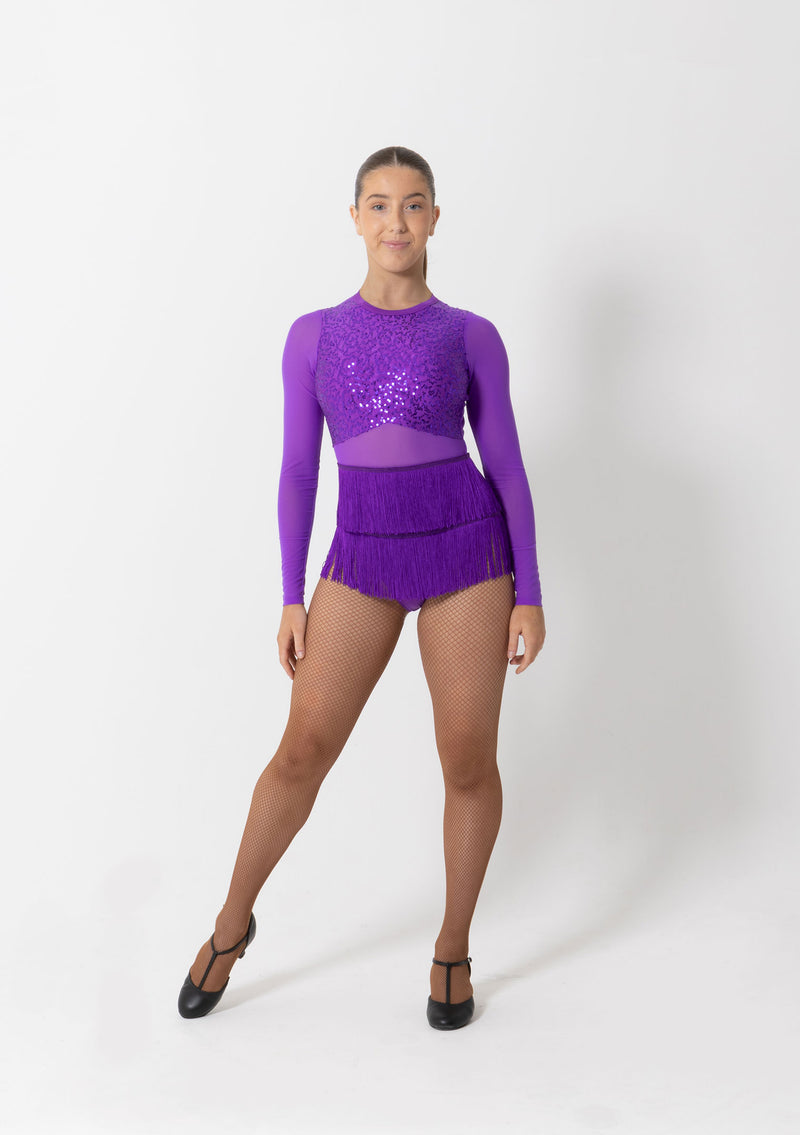 Studio 7, Liberty Sequin Leotard, Purple, Childs, CHL22