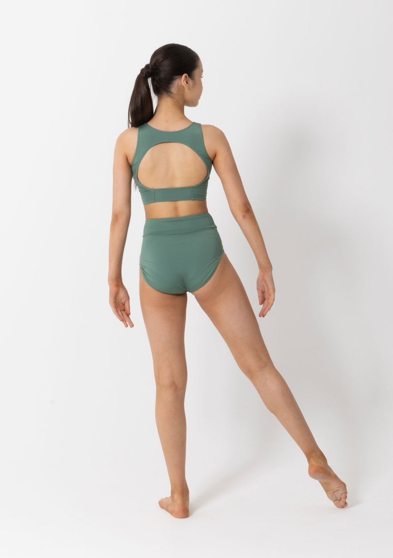 Studio 7, Livi Crop Top, Forest Green, Adults, APCT08