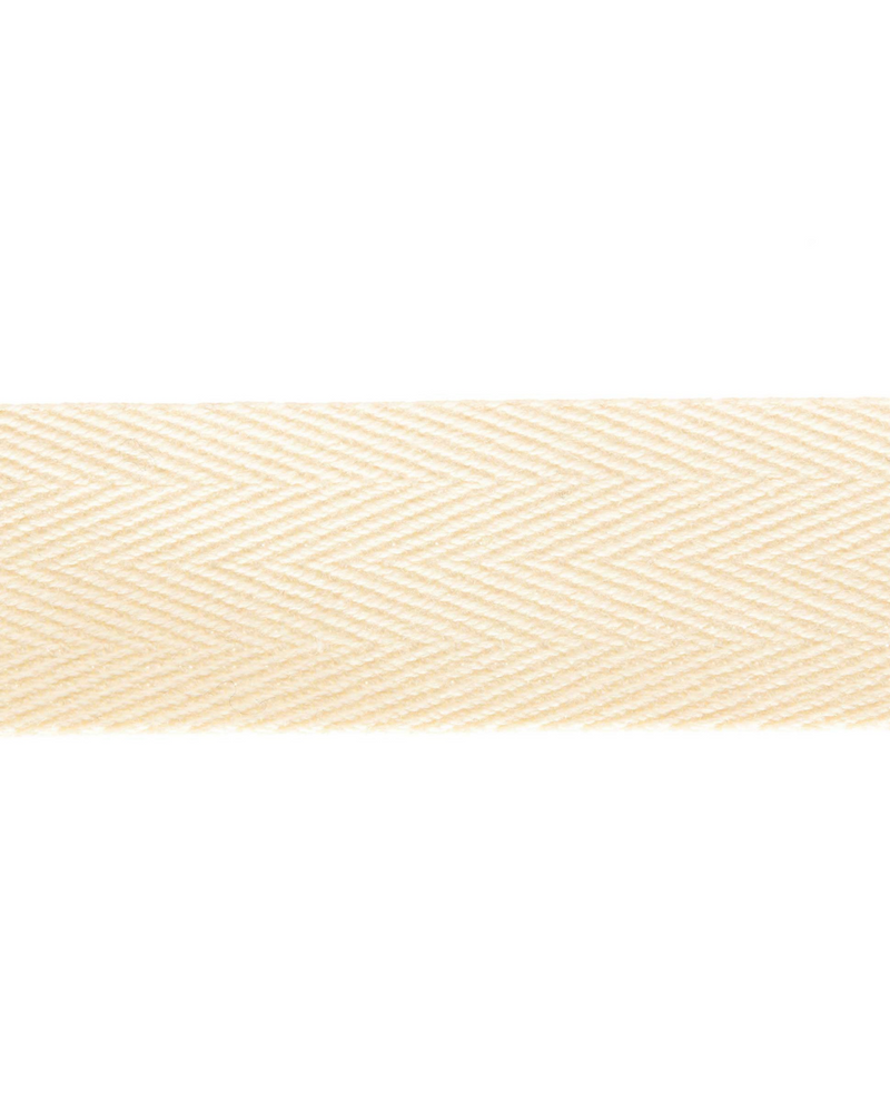 Birch HEADING TAPE - COTTON  - 25mm wide (Sold per 1 metre)