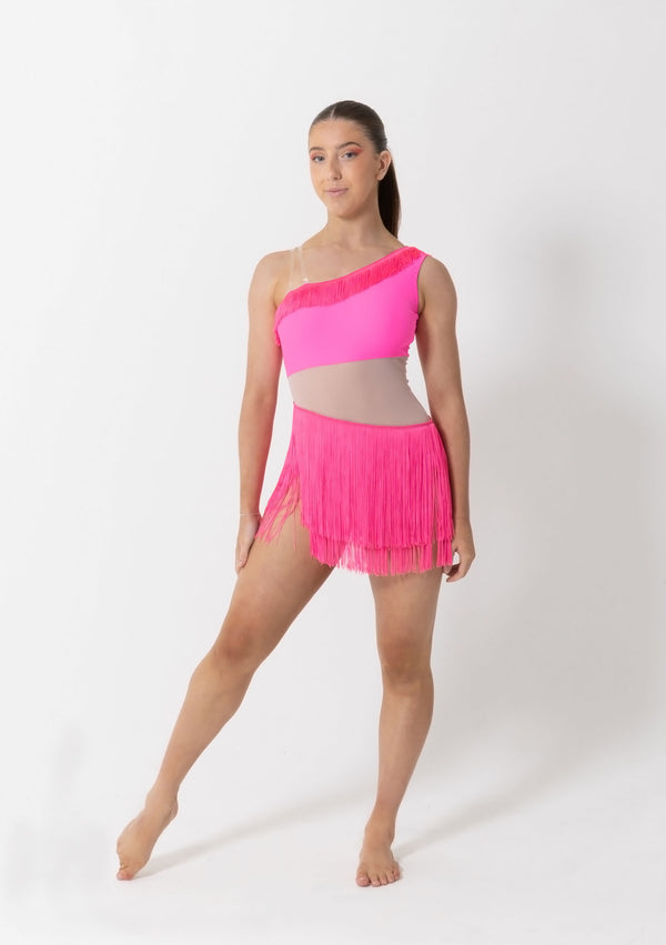 Studio 7, Sasha Tassel Dress, Neon Pink, Childs, CHD41