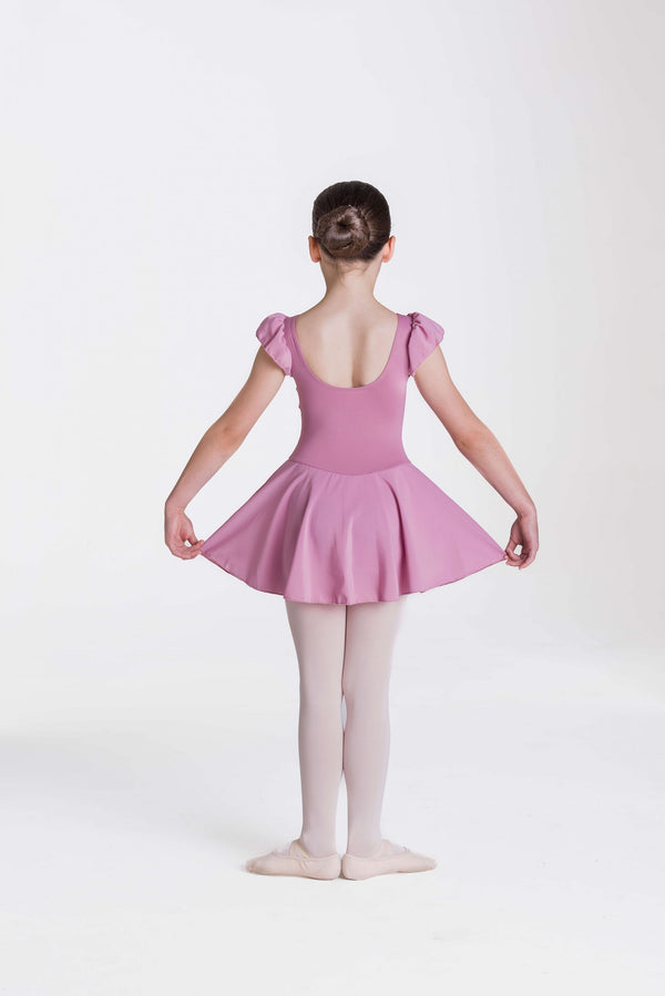 Studio 7, Cap Sleeve Chiffon Dress, Dusty Pink, Childs, TCD01