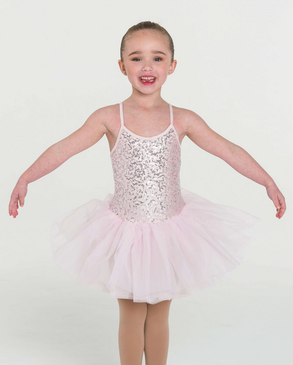 Studio 7, Sequin Tutu Dress, Pale Pink, Childs, CHTU04