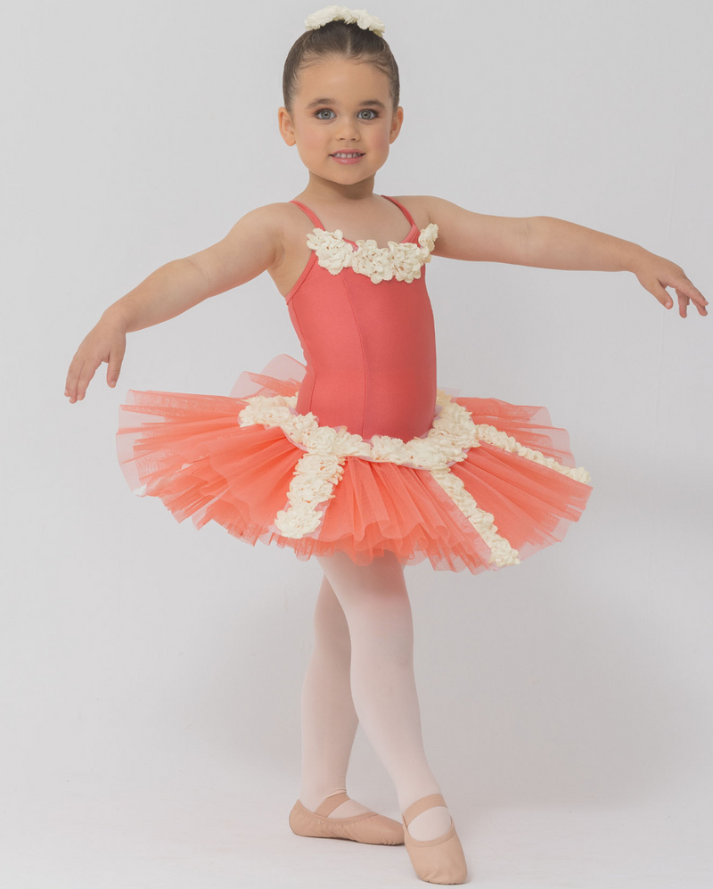 Studio 7, Pretty Petals Tutu, Coral, CHTU10