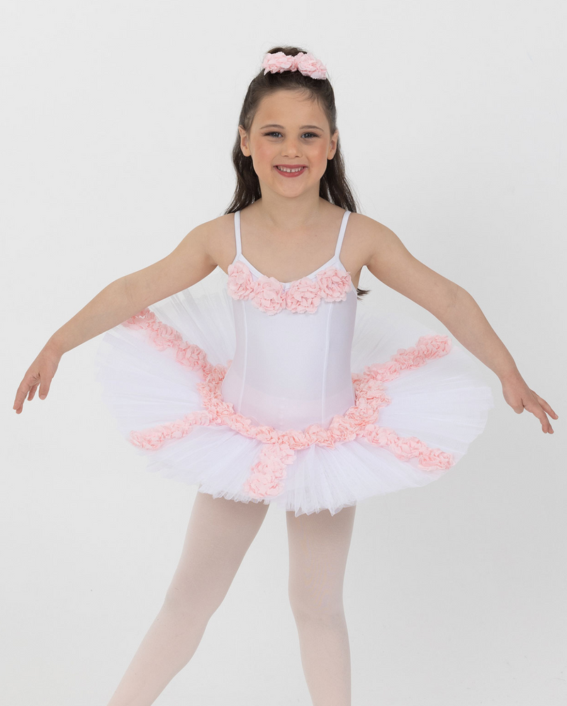 Studio 7, Pretty Petals Tutu, White, CHTU10