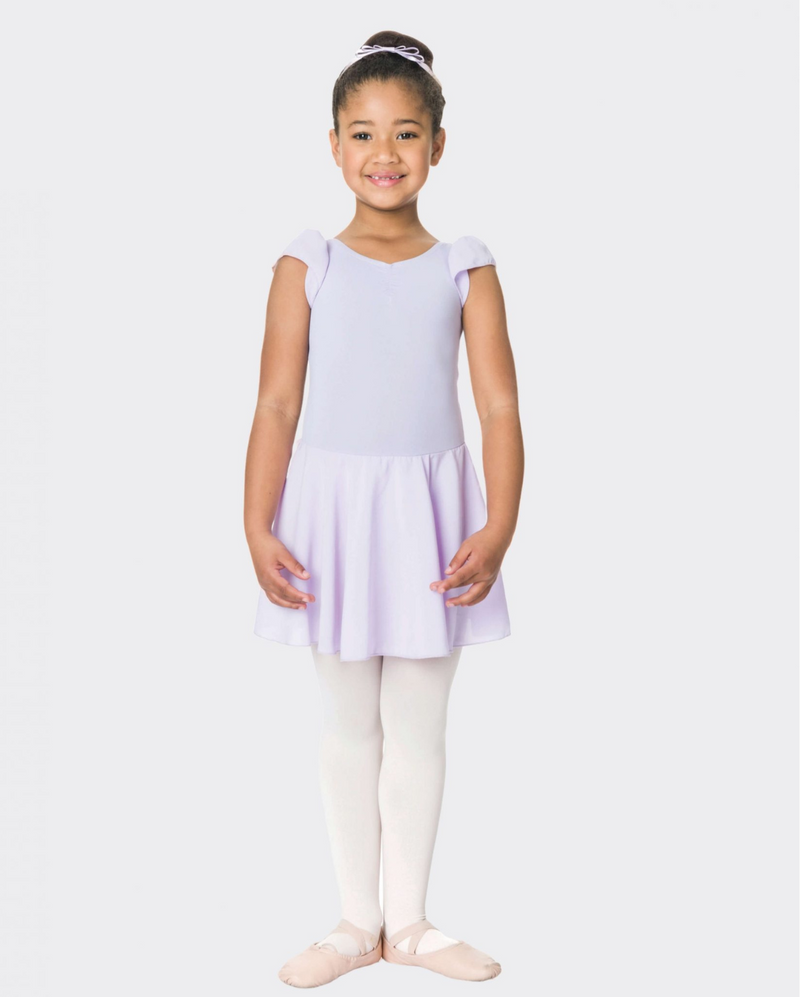 Studio 7, Cap Sleeve Chiffon Dress, Lilac, Childs, TCD01