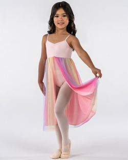 Studio 7, Rainbow Lyrical Dress, Pale Pink, Childs, CHD25