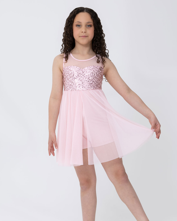 Studio 7, Josie Lyrical Dress, Pale Pink, CHD44