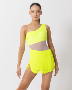 Studio 7, Sasha Tassel Dress, Neon Yellow, Adults, ADD41