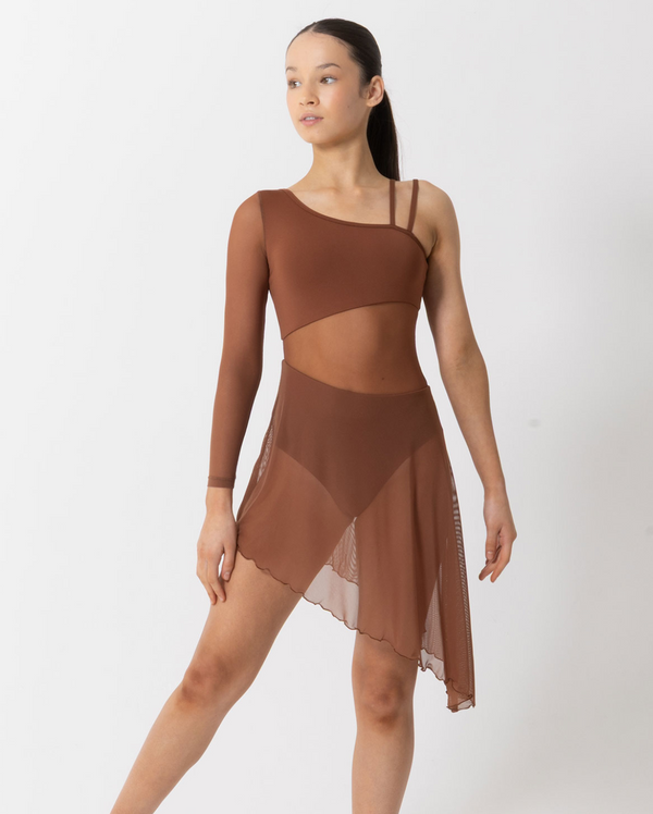 Studio 7, Tasha Lyrical Dress, Mocha, Childs, CHD40
