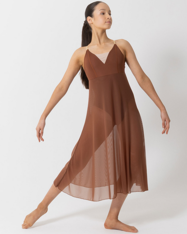 Studio 7, Willow Lyrical Dress, Mocha, Childs, CHD38