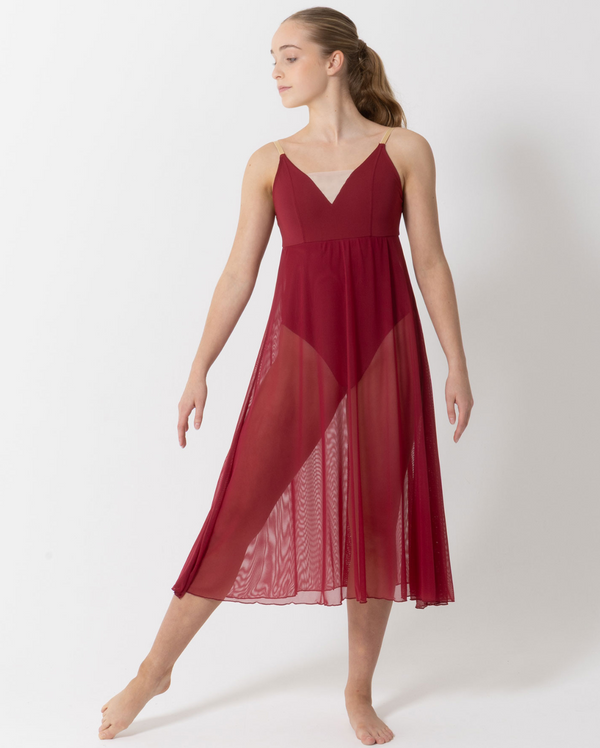 Studio 7, Willow Lyrical Dress, Burgundy, Childs, CHD38