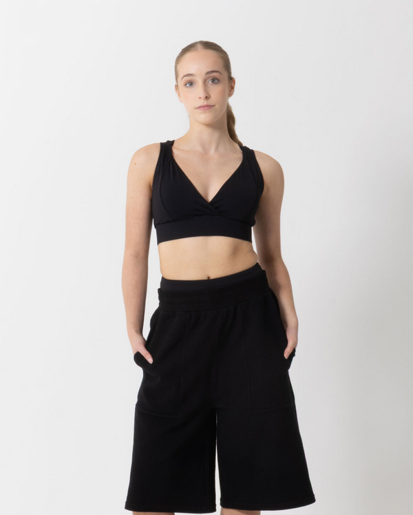 Studio 7, Kyla Crop Top, Black, Childs, CCS7R01