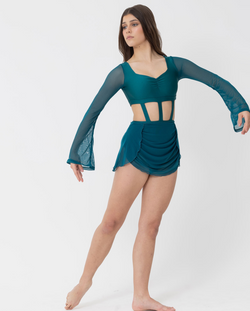 Studio 7, Clara Skirt,  Teal, Childs, CHSK18