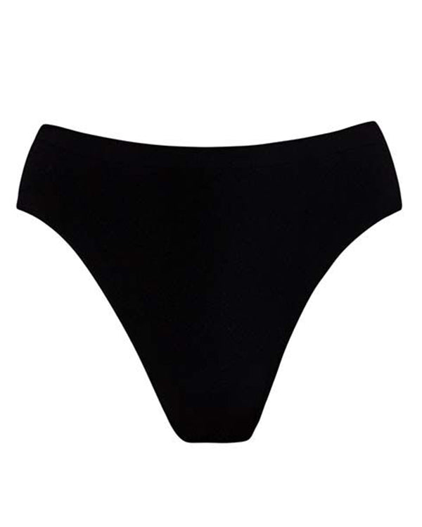 CLEARANCE, Energetiks Seamless High Cut Brief, Childs, Black