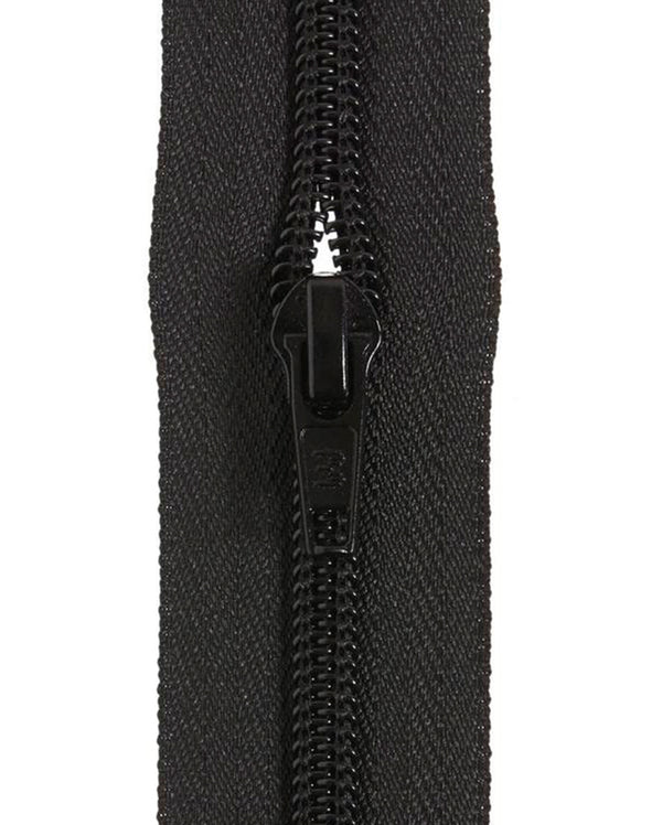 Birch Zipper Chain & Slider - Black - Size 3 (Sold per 1 metre)