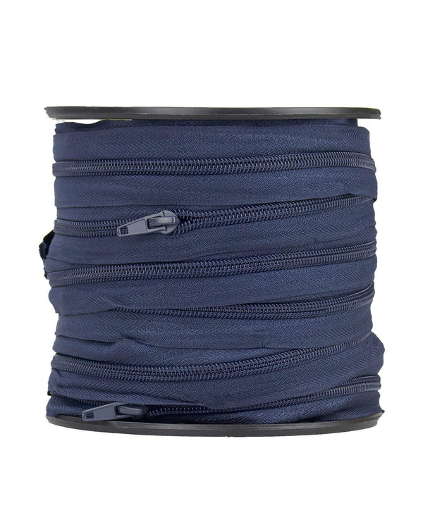 Birch Zipper Chain & Slider - Navy - Size 7 (Sold per 1 metre)