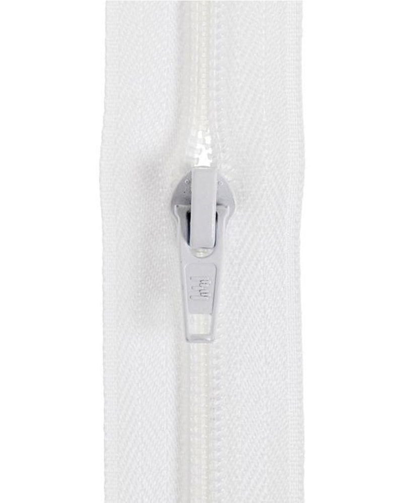 Birch Zipper Chain & Slider - White - Size 7 (Sold per 1 metre)