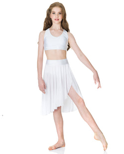 CLEARANCE, Studio 7, Inspire Mesh Skirt, White, Adults XLarge