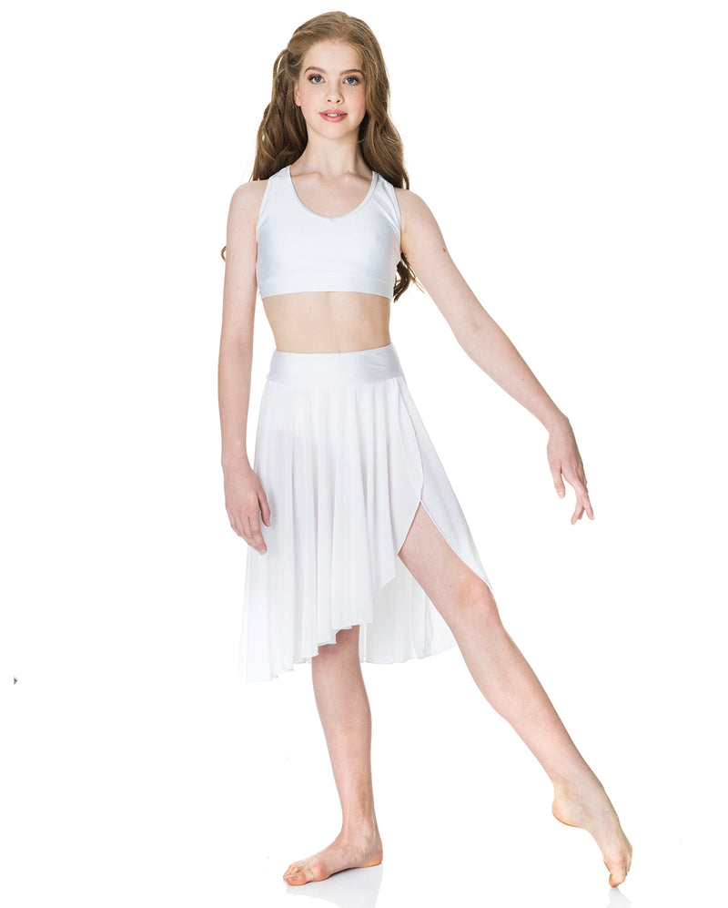 CLEARANCE, Studio 7, Inspire Mesh Skirt, White, Adults XLarge