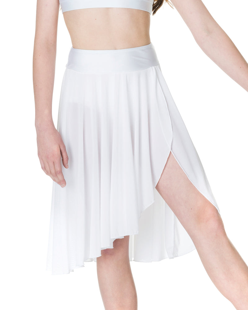 Studio 7, Inspire Mesh Skirt, White, Childs, CHSK05