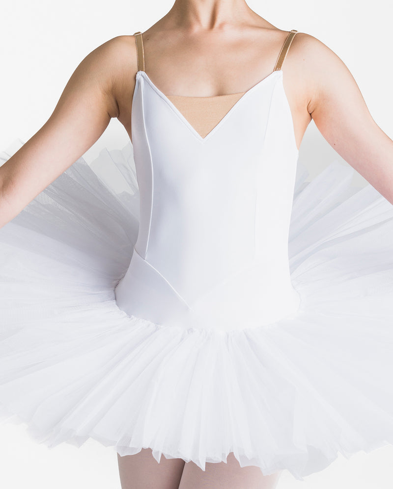 Studio 7, Girls Full Tutu (6 Layer Skirt), White, CHTU02
